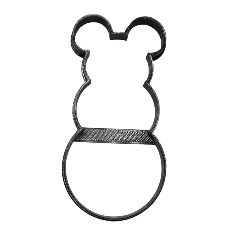 6-Piece Mickey Mouse Snowman Fondant Cutter Set – 1.75" Cupcake Topper (Usa Made, Fd4595) 1