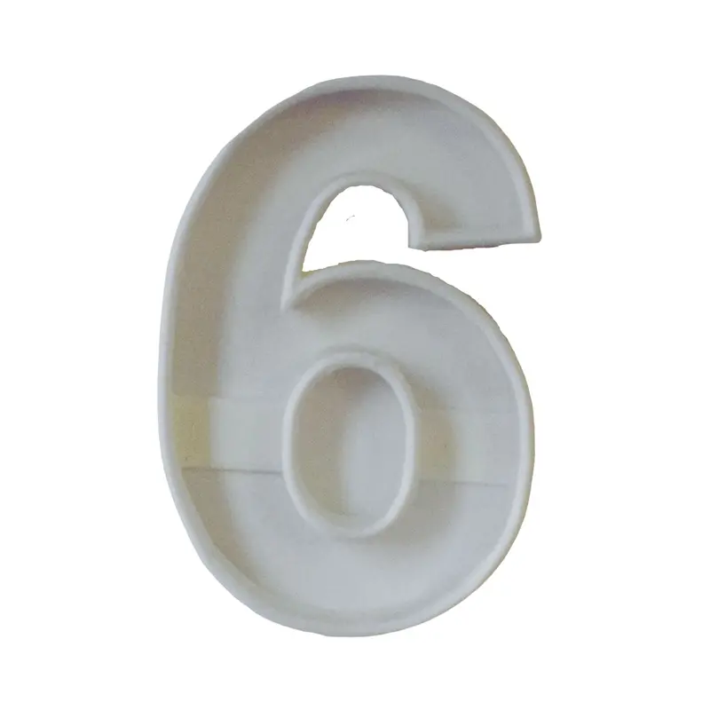 6-Piece Number 6 Fondant Cutter Set For Cupcakes – 1.75 Inch Silicone Mold, Usa-Made Fd108-6 1