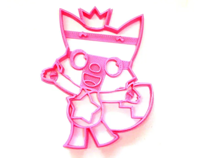 6-Piece Pinkfong Crowned Pink Fox Fondant Cutter Set – 1.75" Themed Cupcake Topper, Usa-Made Fd3517 1