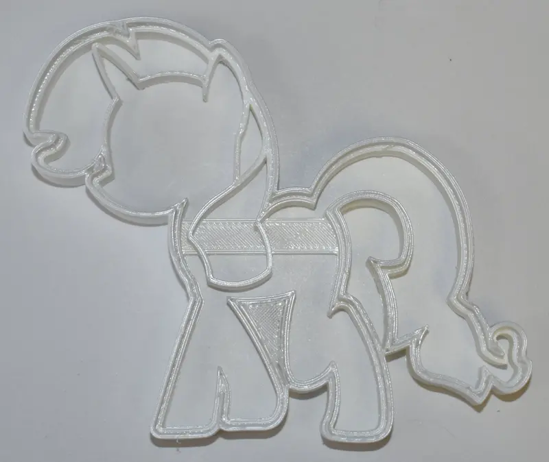 6-Piece Rarity Unicorn Fondant Cutter Set – 1.75 Inch, My Little Pony Fantasy Cupcake Decor 1