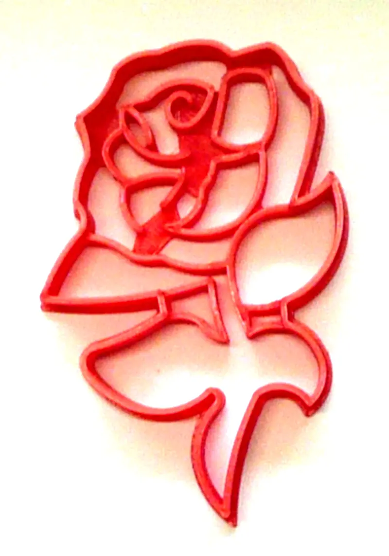 6-Piece Rose With Stem Fondant Cutter Set – 1.75" Botanical Cupcake Decor, Elegant Baking Stencil Fd2907 1