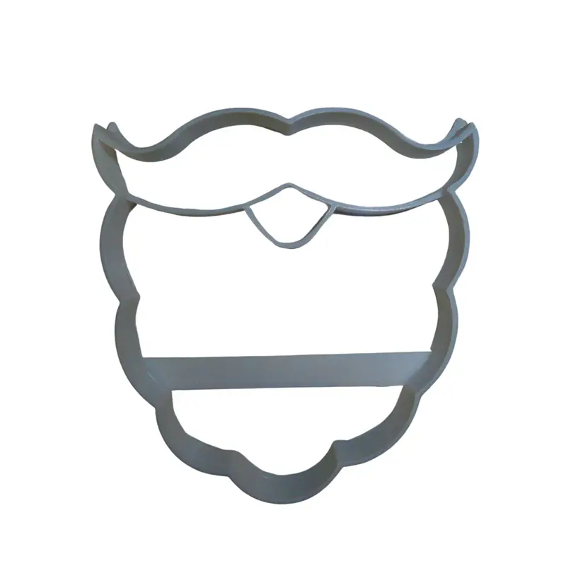 6-Piece Santa Beard Fondant Cutter Set – Festive Christmas Cupcake Topper, 1.75 Inch 1