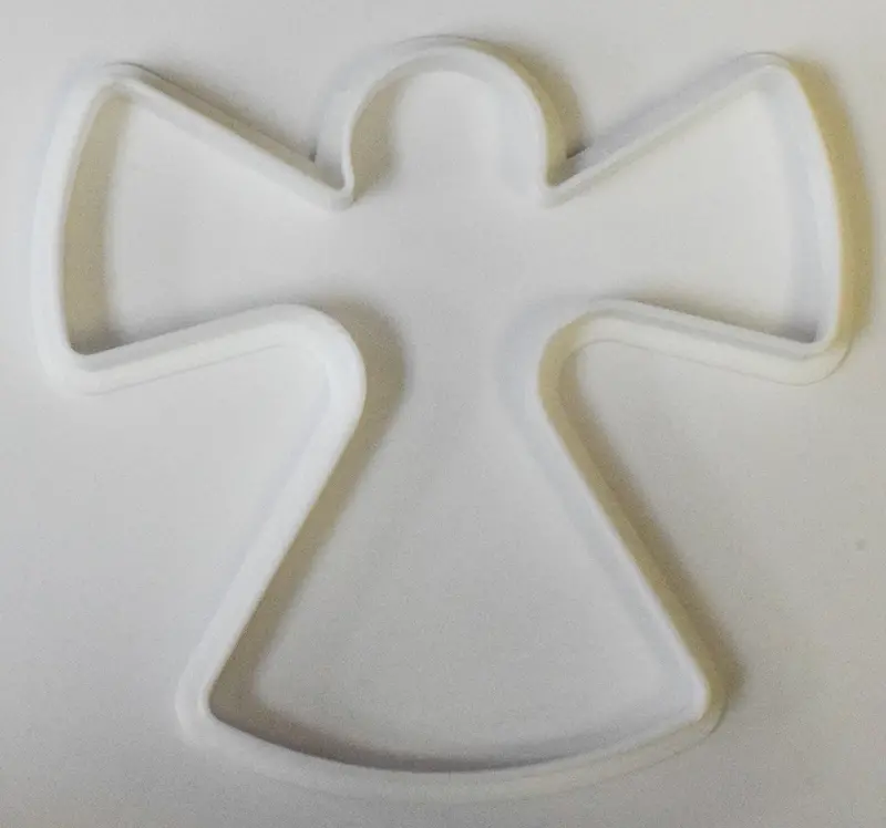 6-Piece Snow Angel Fondant Cutter Set – 1.75 Inch, Charming Holiday-Themed Baking Tool 1