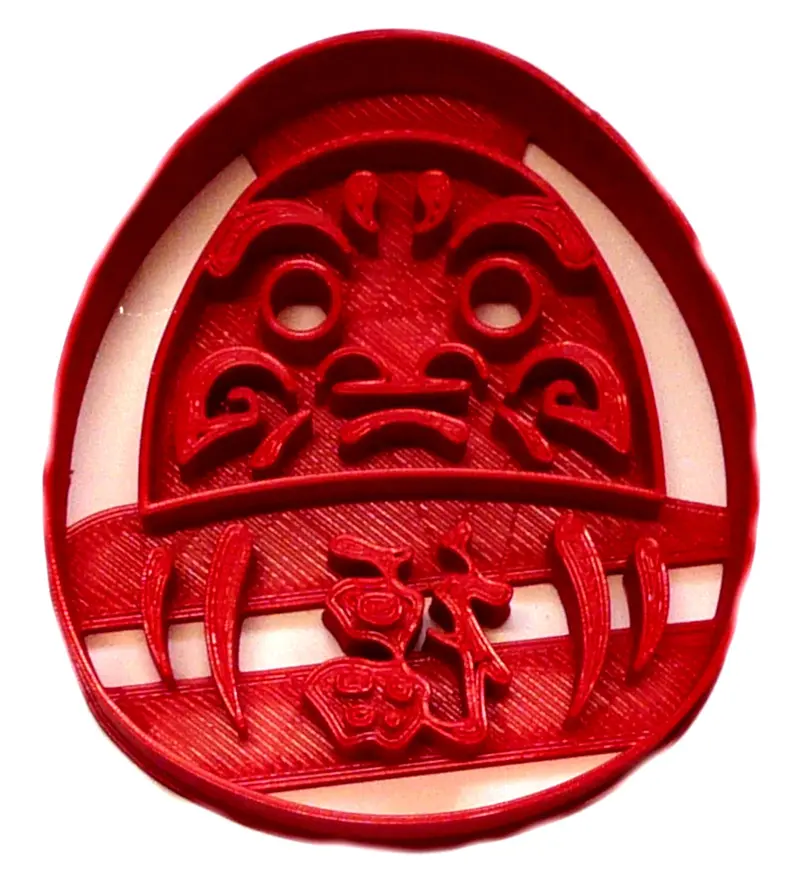 6-Piece Traditional Daruma Doll Fondant Cutter Set For Cupcakes – 1.75" Usa-Made Food-Safe Tool (Fd2326) 1