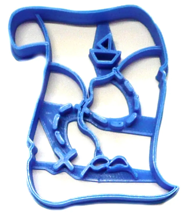 6-Piece Treasure Map Fondant Cutters – 1.75" Nautical & Exploration-Inspired Cupcake Decor (Usa Made, Fd2379) 1
