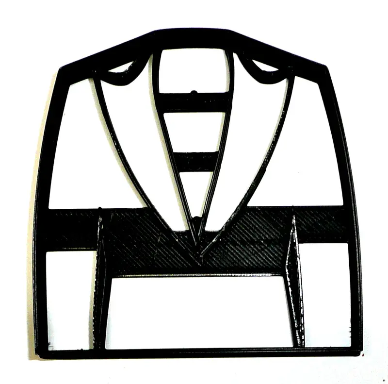 6-Piece Tuxedo Fondant Cutters – 1.75" Formal Wear-Themed Cupcake Toppers (Usa Made, Fd2588) 1