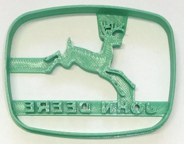 6-Piece Vintage John Deere Logo Fondant Cutter Set – 1.75" Farm-Themed Cupcake Topper (Usa Made, Fd3868) 1