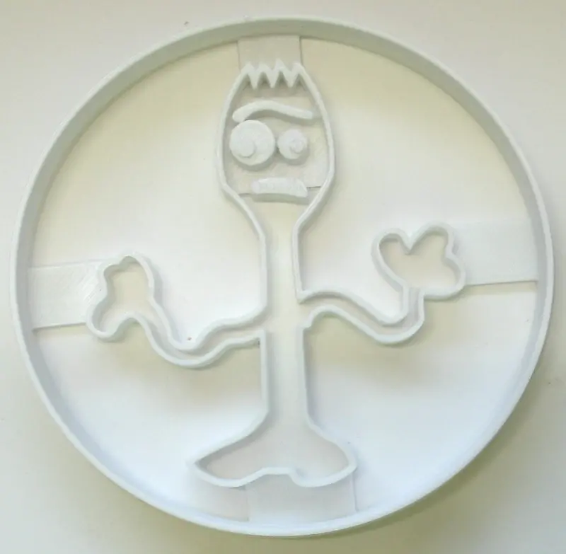 6X Forky Toy Story Fondant Cutter Cupcake Topper 1.75 In Usa Fd2836 1