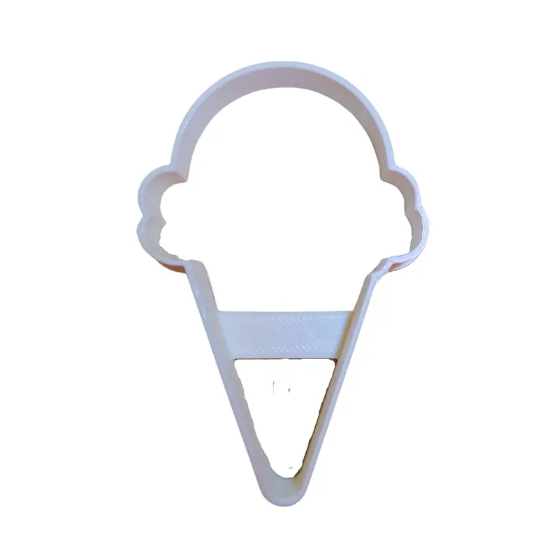 6X Ice Cream Scoop Cone Fondant Cutter Cupcake Topper 1.75 In Usa Fd922 1