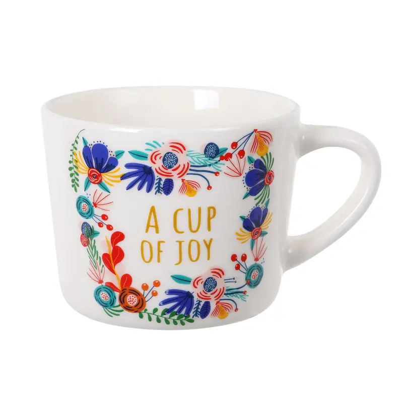 'A Cup Of Joy' Uplifting Ceramic Mug – 400Ml 1