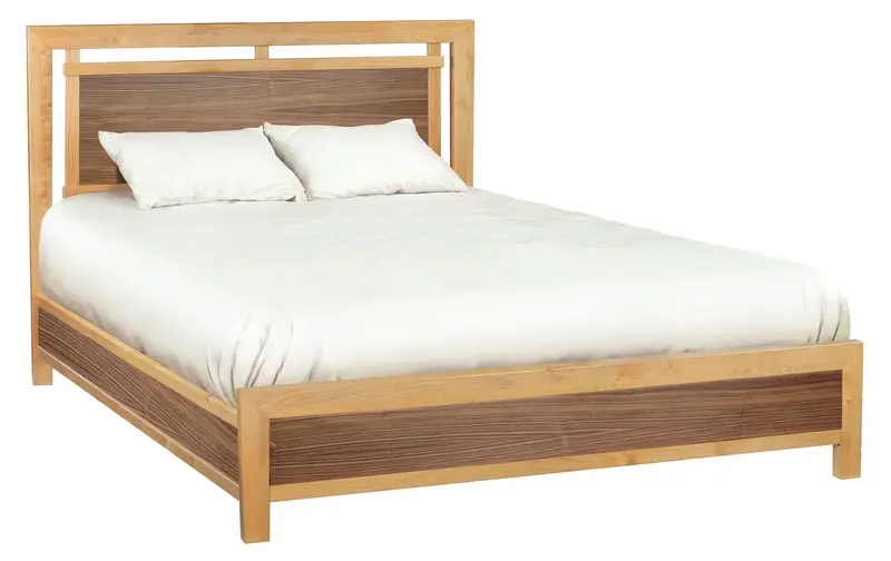 Addison Panel Bed – Solid Wood Platform Frame 1