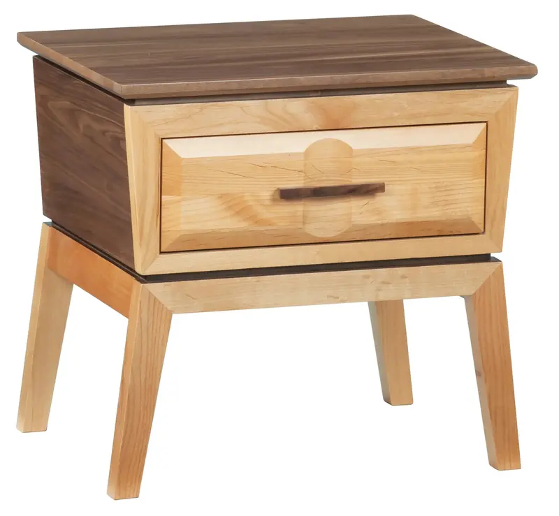 Addison Single-Drawer Nightstand – Simple, Elegant Bedside Accent 1