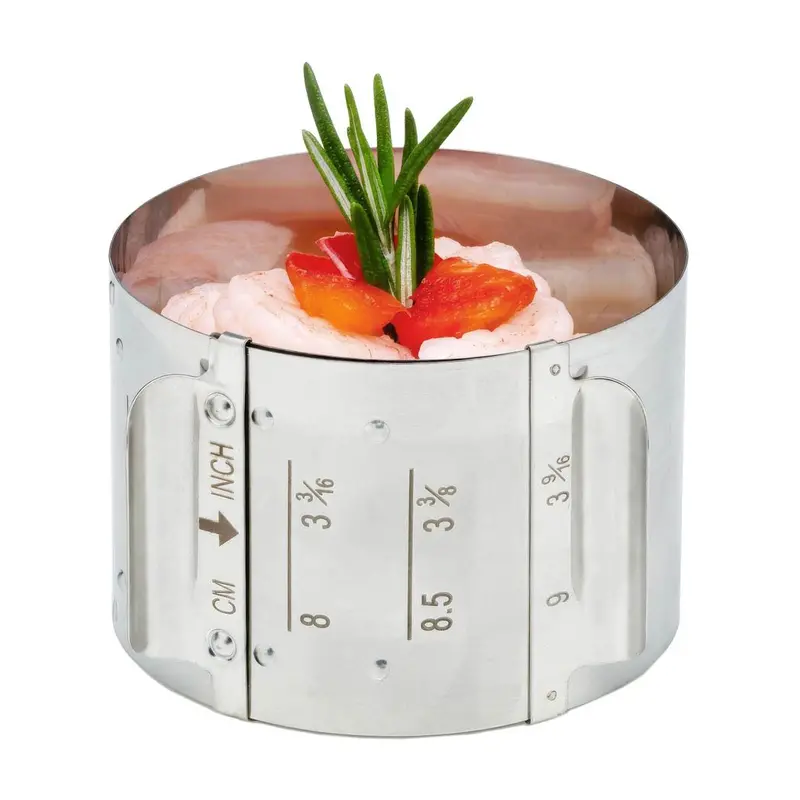 Adjustable Cat Cora Ring Mold For Baking And Plating 1
