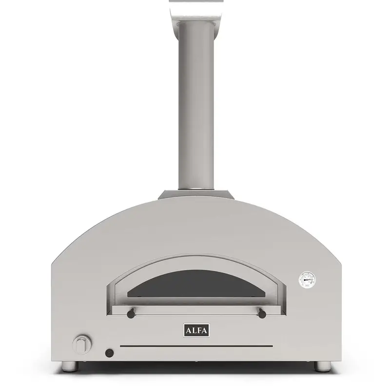 Alfa 4 Pizze Gas-Powered Pizza Oven – Wrinkle Black Finish 1
