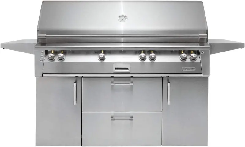 Alfresco Alxe-56Bfgc-Ng 56-Inch Built-In Natural Gas Grill With Sear Zone, Rotisserie, And Motorized Spit 1