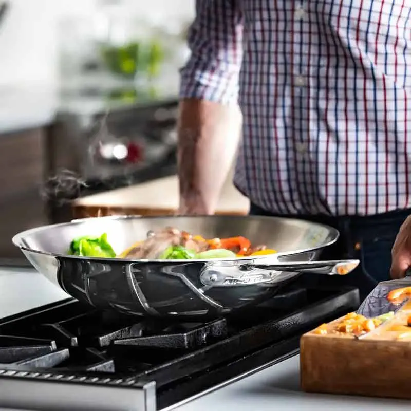 All-Clad D3 Stainless Steel 14-Inch Wok 1