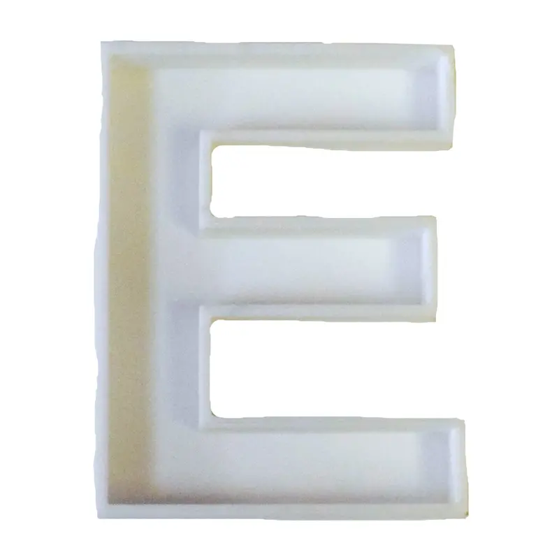 Alphabet Letter E Fondant Cutter – 6 Classic Cupcake Toppers, 1.75" Size, Usa-Made Fd107E 1