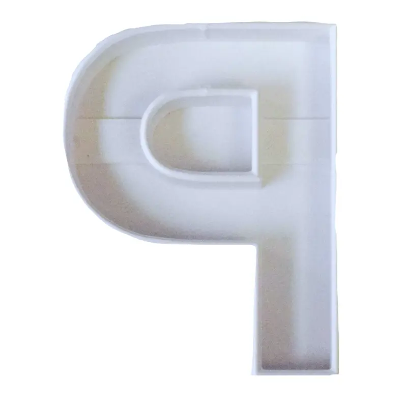Alphabet Letter P Fondant Cutter – 6 Playful Cupcake Toppers, 1.75" Size, Usa-Crafted Fd107P 1