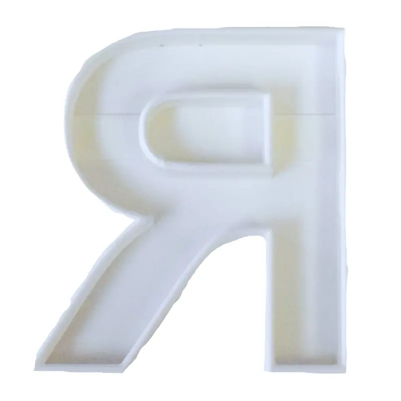 Alphabet Letter R Fondant Cutter – 6 Classic Cupcake Toppers, 1.75" Size, Usa-Crafted Fd107R 1