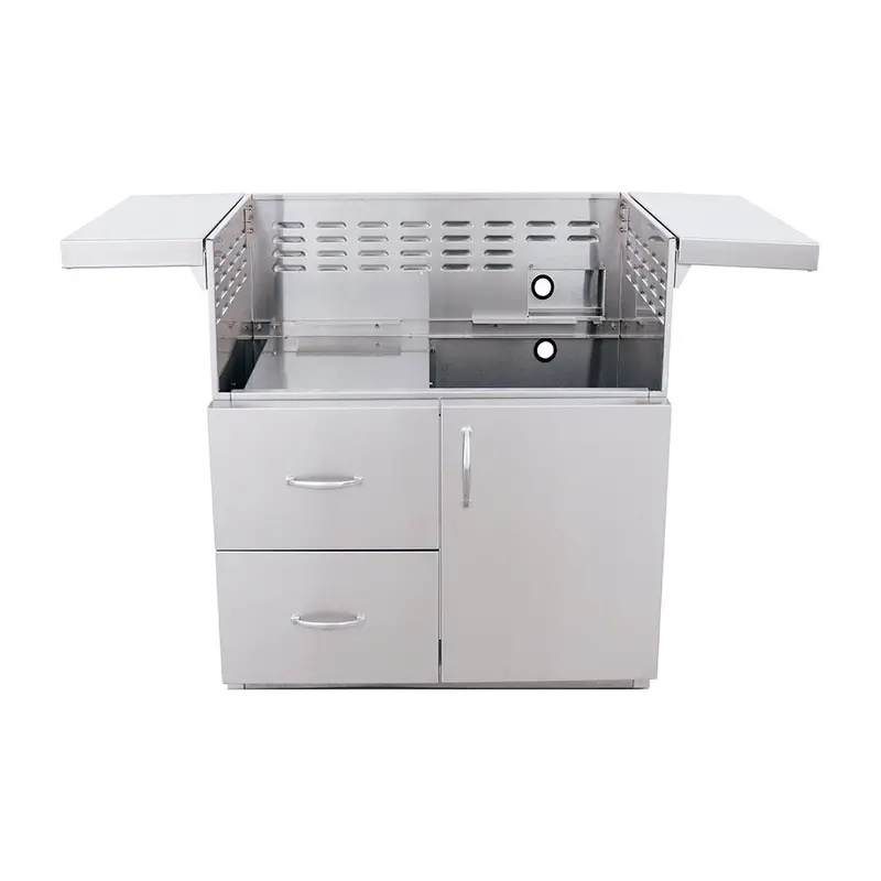 American Renaissance Grills By Rcs Stainless Steel 36-Inch Grill Cart With Storage And Mobility 1