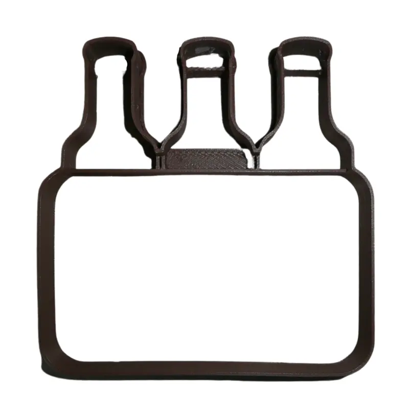 Antique Soda Bottle Fondant Cutter – 6-Unit Vintage Cupcake Decoration Set, 1.75" Scale, Usa-Made 1