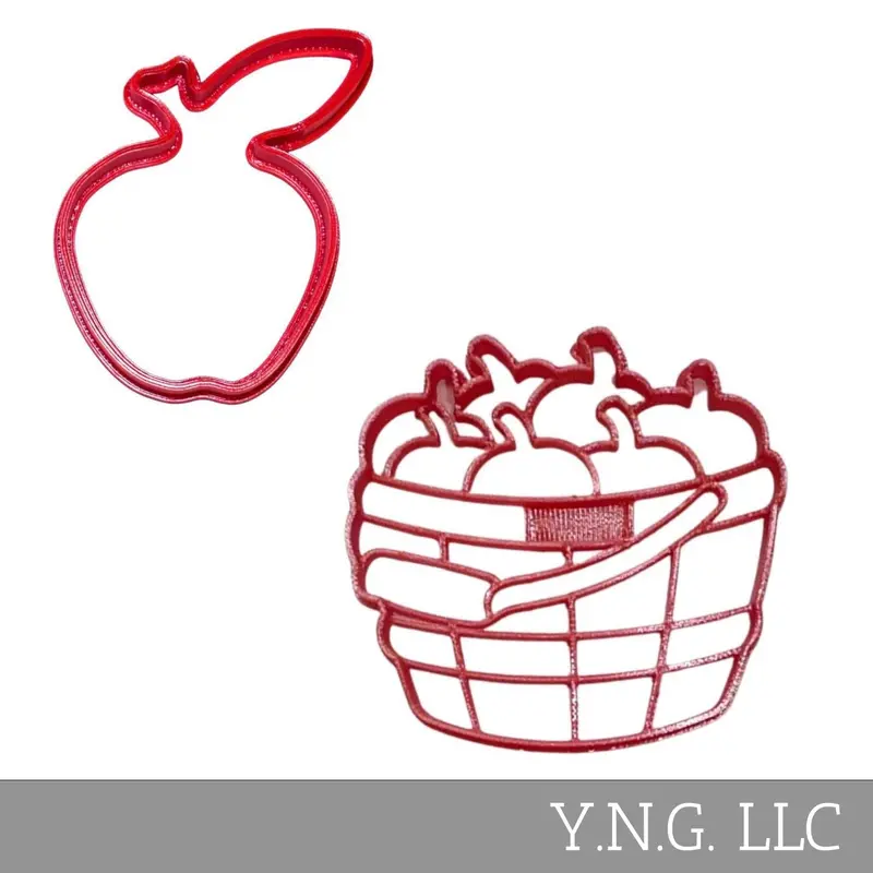Apple Picking Orchard Cookie Cutters (2-Piece) – Classic Fall Harvest Baking Set Pr1930 1