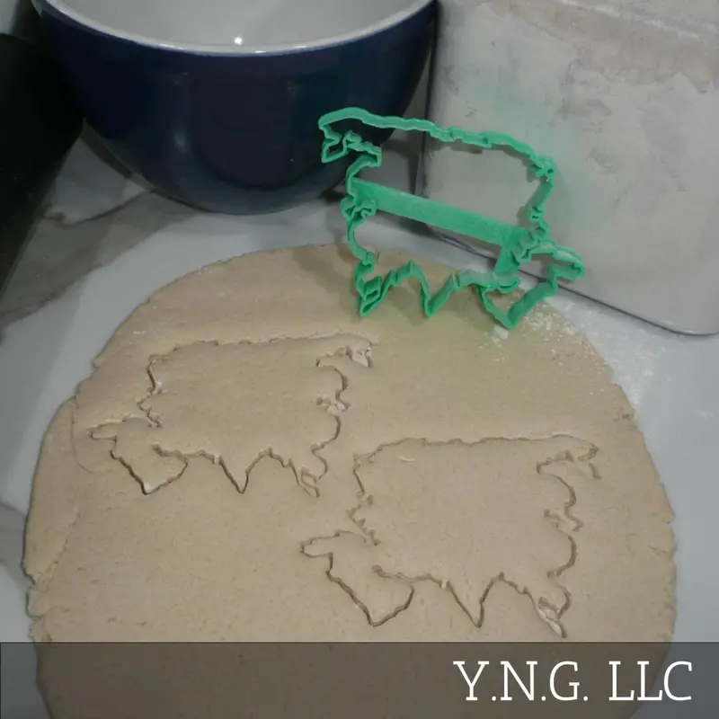 Asia Continent-Shaped Cookie Cutter – Geographical Baking Template – Usa-Made Pr5370 1