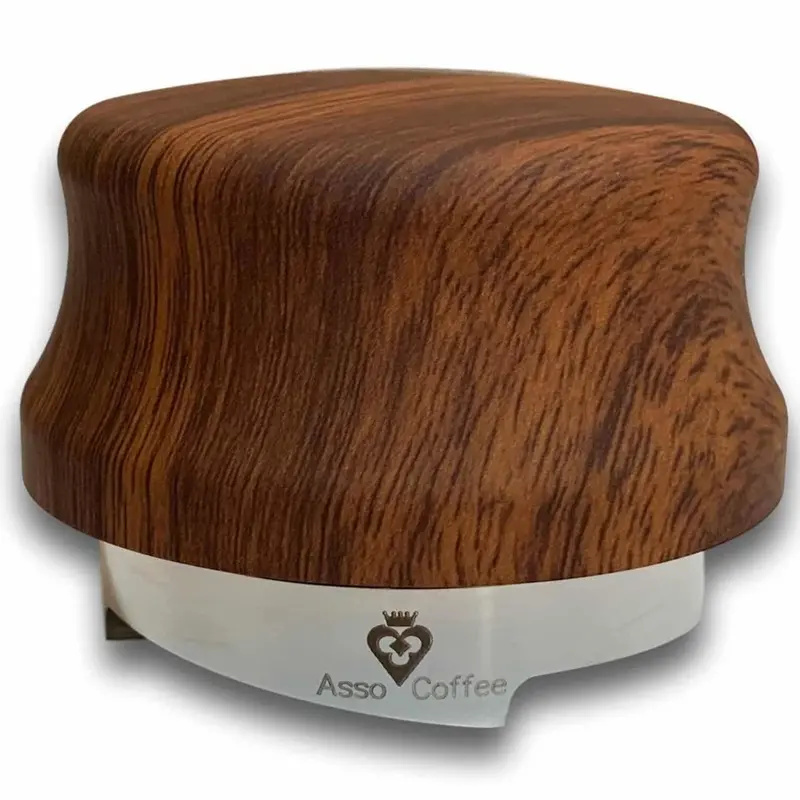 Asso Coffee Jack Leveler – 54.7Mm Dark Wood Espresso Distributor 1