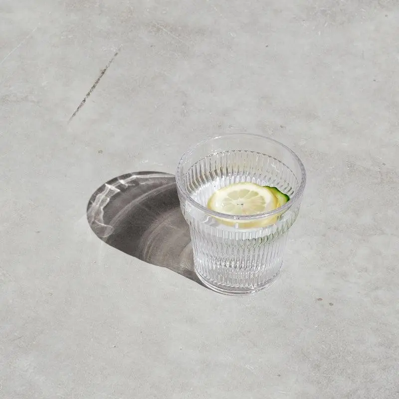 Barok Clear Glass Tumbler – Modern Minimalist Drinking Glass By Home.Life 1