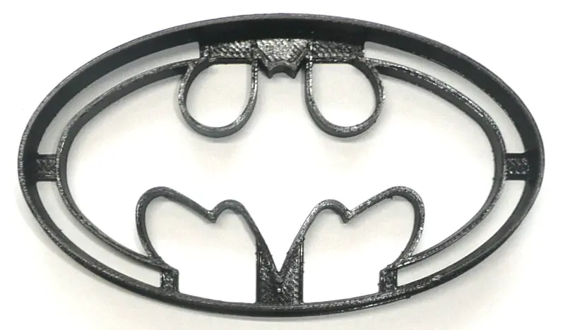 Batman Symbol Oval Fondant Cutter Set – 6-Pack Comic-Inspired Cupcake Topper, 1.75", Bpa-Free Fd4097 1