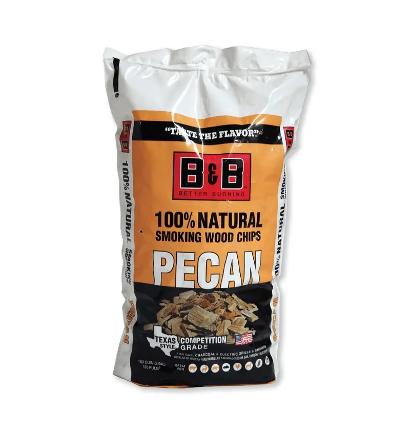 B&B Pecan Smoking Wood Chips For Grilling And Barbecue 1