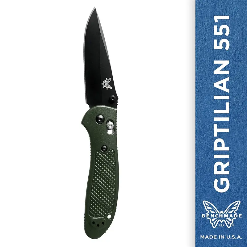 Benchmade Griptilian 551Bkod – Black-Coated Variant With Olive Drab Accenting 1