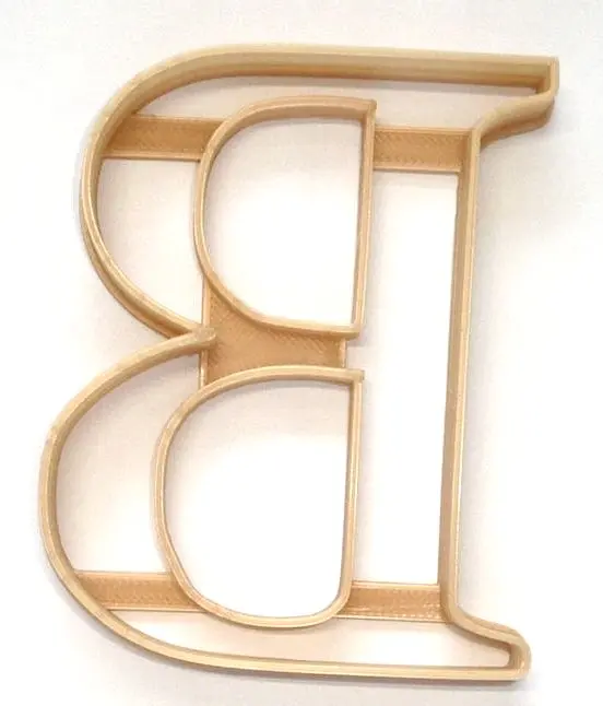 Beta Greek Letter Fondant Cutter – 6-Piece 1.75" Cupcake Decoration Set 1