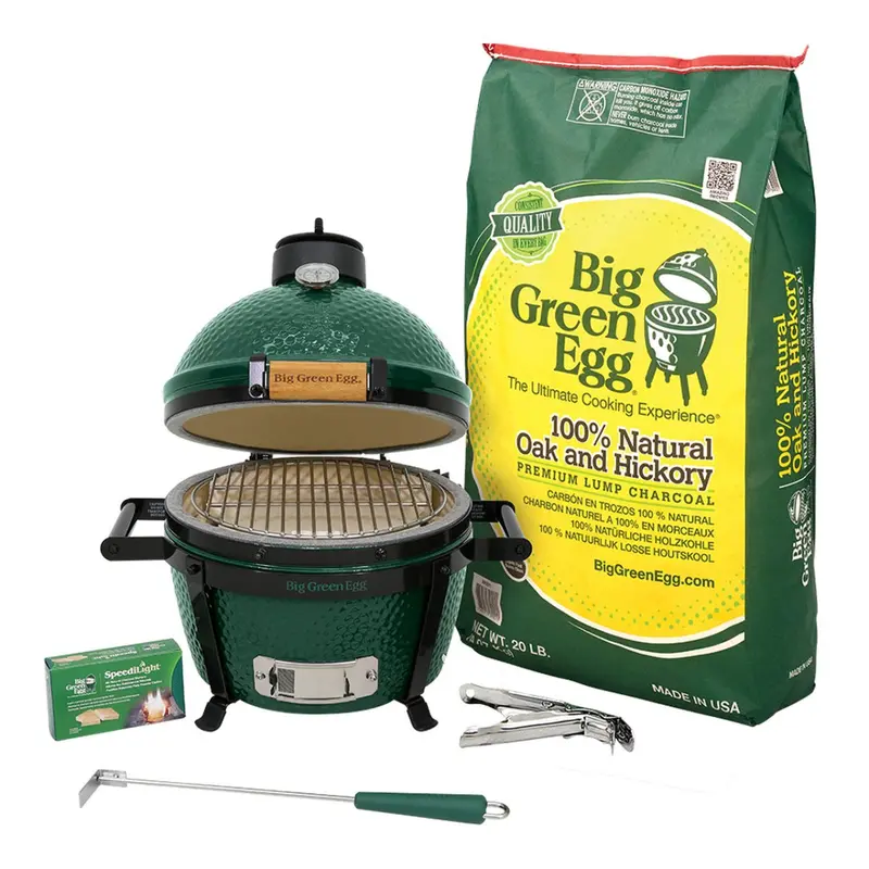 Big Green Egg Minimax Ceramic Grill Starter Kit – Includes Charcoal And Essentials (127051) 1
