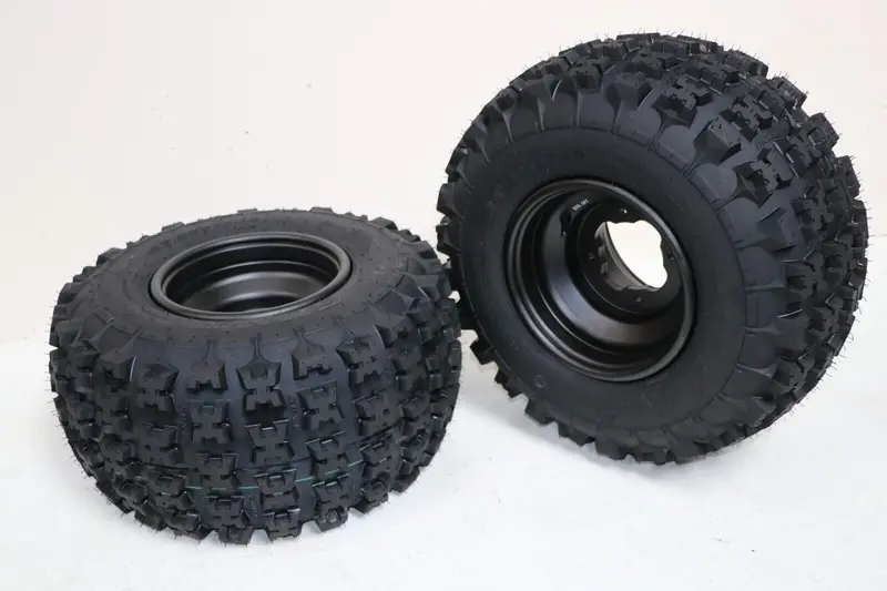 Black 20X11X9 Rear Tire-And-Wheel Package For Yamaha Banshee, Raptor, Yfz450 1