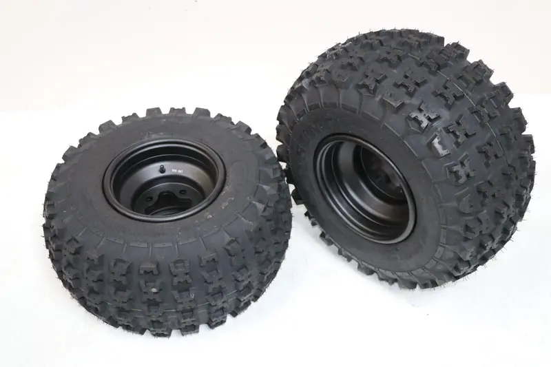 Black 20X11X9 Rear Tire-And-Wheel Set For Honda 450R, 400Ex, 300Ex, Trx250R 1