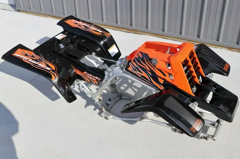 Black And Orange Body Kit For Yamaha Banshee: Fenders, Fuel Tank, Grille & Graphics (Set A) 1