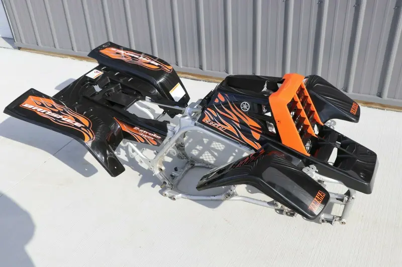 Black And Orange Body Kit For Yamaha Banshee: Fenders, Fuel Tank, Grille & Graphics (Set B) 1