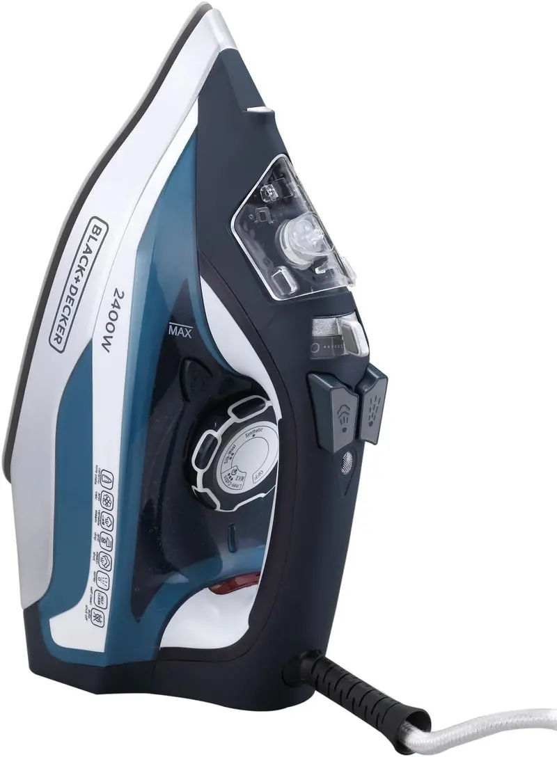 Black+Decker 2400W Ceramic Soleplate Steam Iron With Auto Shut-Off 1