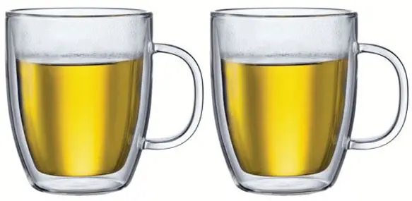 Bodum Bistro Jumbo Coffee Mugs – Set Of 2 (16.2 Oz Capacity, Ceramic) 1