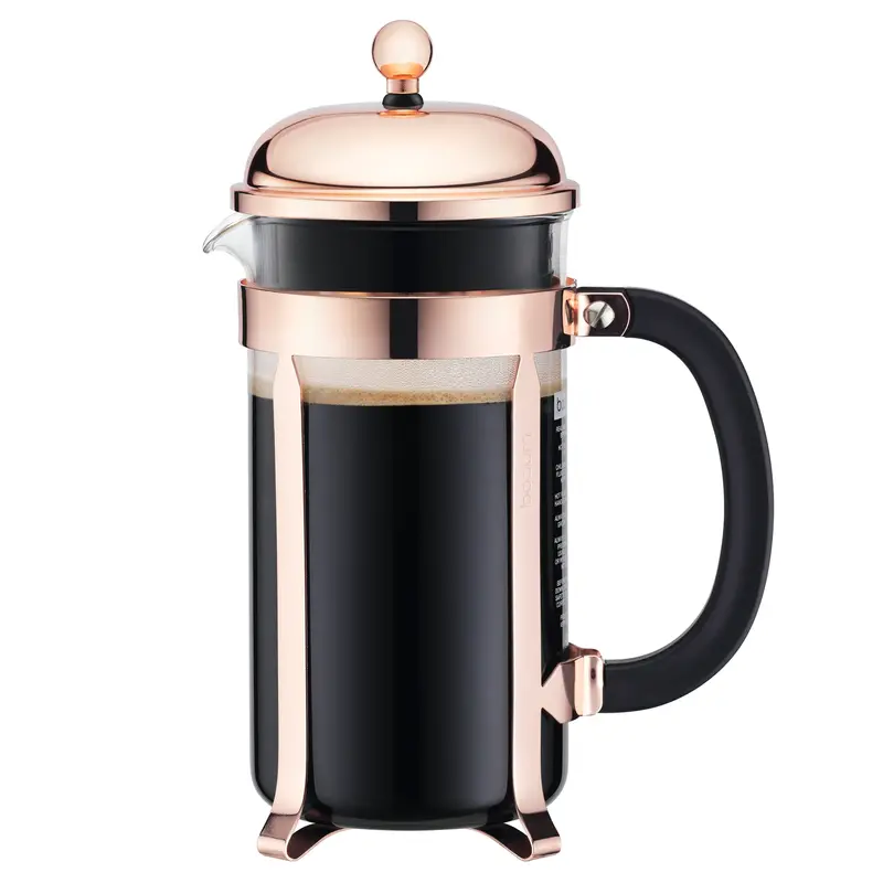 Bodum Chambord 34 Oz French Press Coffee Maker – Copper Accent 1
