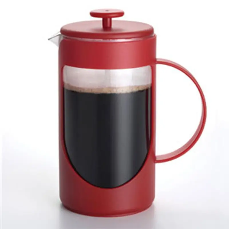 Bonjour Ami-Matin 3-Cup Unbreakable Red French Press 1