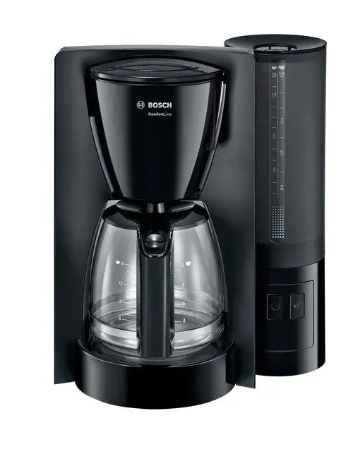 Bosch Drip Coffee Maker – 1000–1200W, Sleek Black Design 1