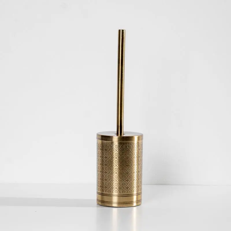 Brass Toilet Brush With Ergonomic Handle 1