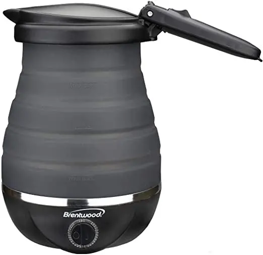 Brentwood Kt1508 Collapsible Travel Kettle – 0.8L Portable Electric Kettle For On-The-Go Use 1