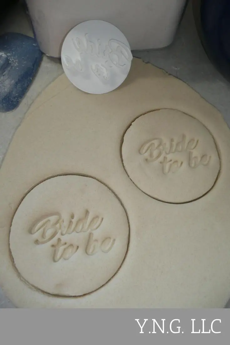 Bride-To-Be Cookie Stamp – Script-Style Bridal Shower Or Bachelorette Embosser – Usa Pr4014 1