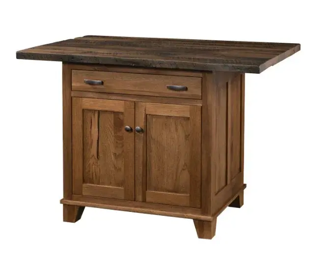 Bridgeport Reclaimed Barnwood Kitchen Island 1