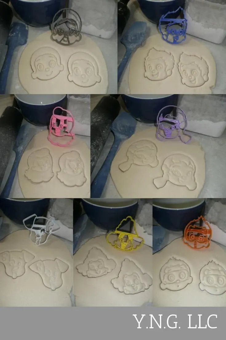 Bubble Guppies Merperson Character Cookie Cutters – Set Of 7 Cartoon-Inspired Shapes, Usa-Made 1