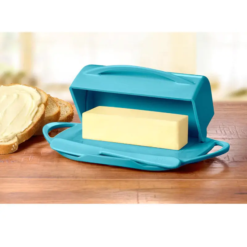 Butterie Flip-Top Butter Keeper – Soft Aqua 1