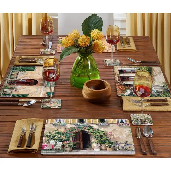 Cala Home Tuscan Doorways Placemat Set (4-Pack) 1